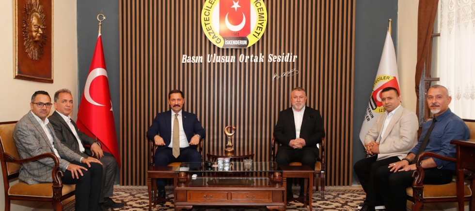 Hatay Valisi Mustafa Masatlı'dan İskenderun Gazeteciler Cemiyeti'ne Ziyaret