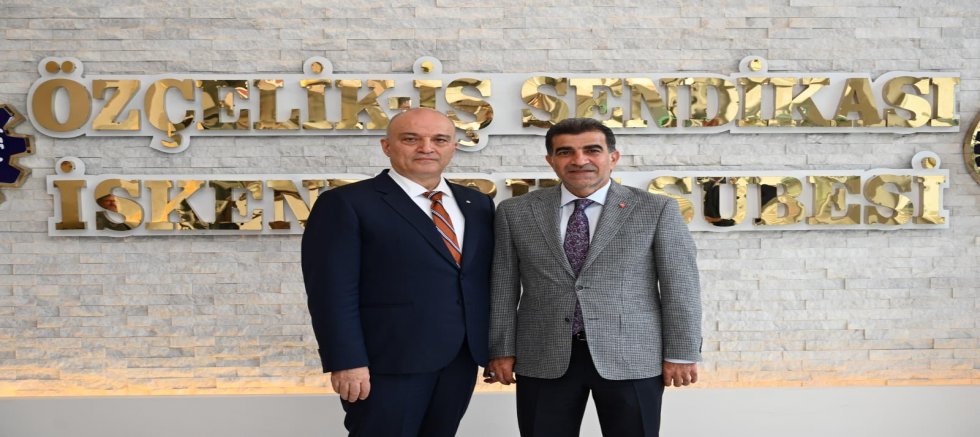İSDEMİR GENEL MÜDÜRÜ AYHAN AKIN'DAN ÖZÇELİK-İŞ SENDİKASI’NA HAYIRLI OLSUN ZİYARETİ