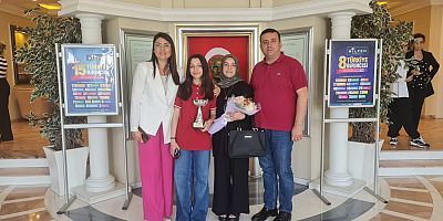 AK Parti İskenderun İlçe Başkanı Bülent Özer'in kızı Melek Beria Özer LGS'de tam puanla birinci oldu
